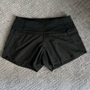 Lululemon Run Times 4” Black Shorts Size 4